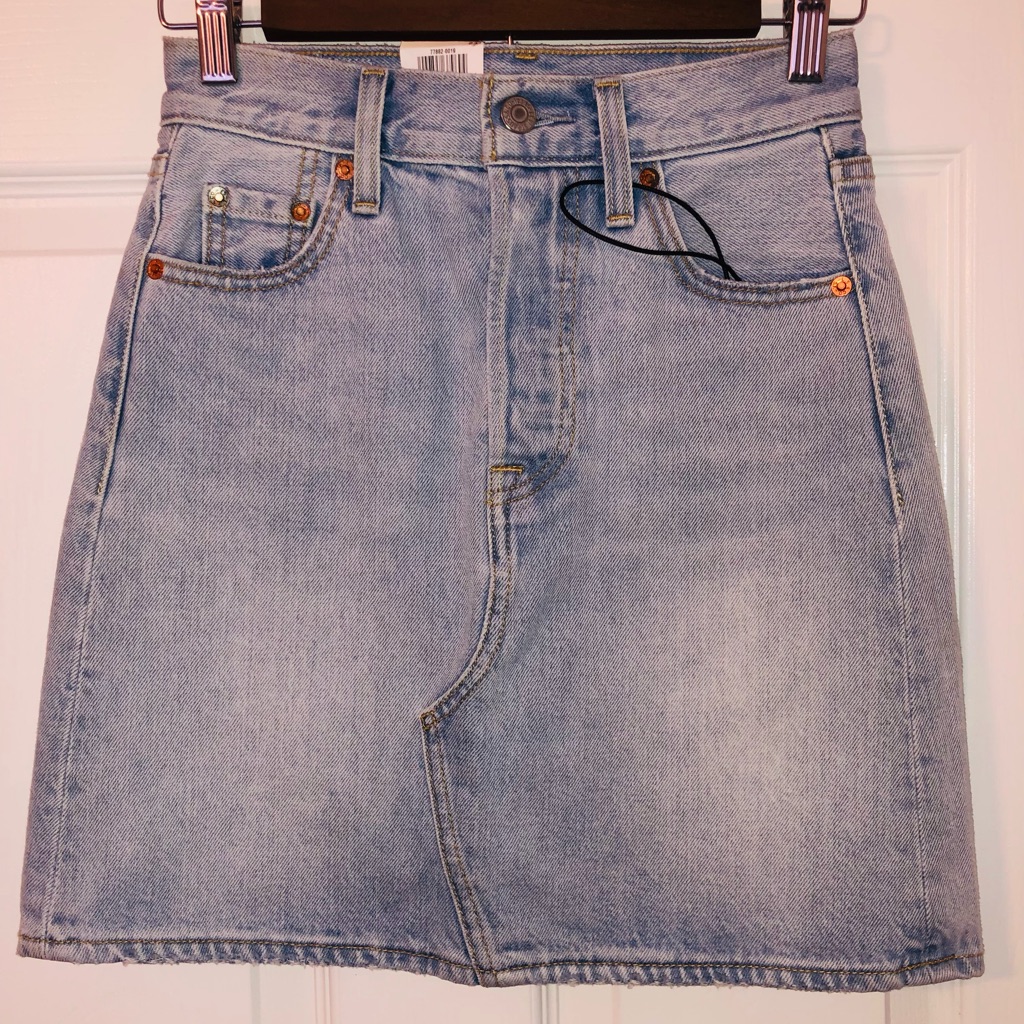 Levi’s High Rise Deconstructed Skirt (23)